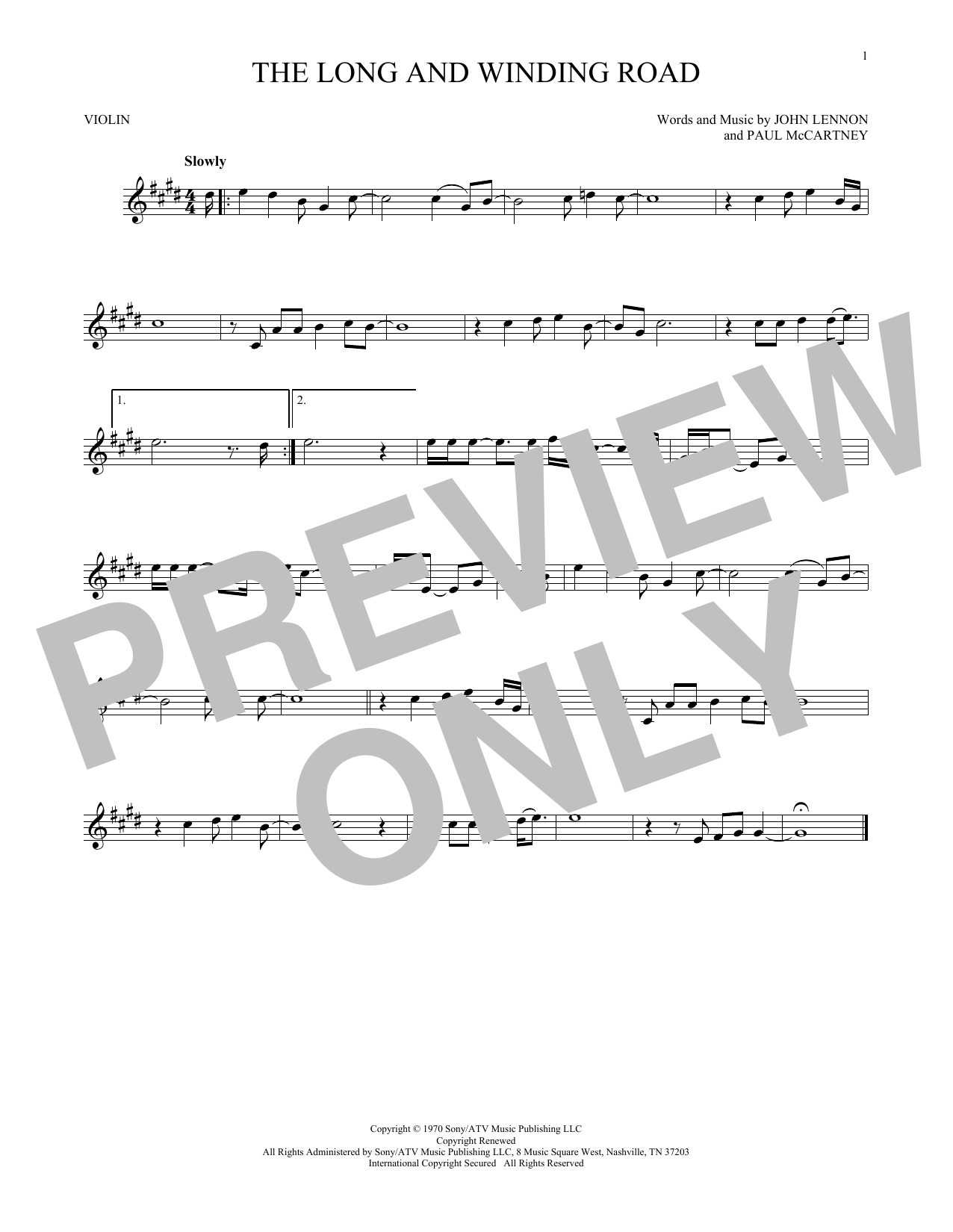 Product gallery: Page 1 of 1 The Long And Winding Road, The Beatles