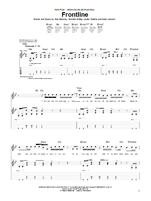 Produktgalerie: Seite 1 von 1 Frontline, Pillar, Gitarre