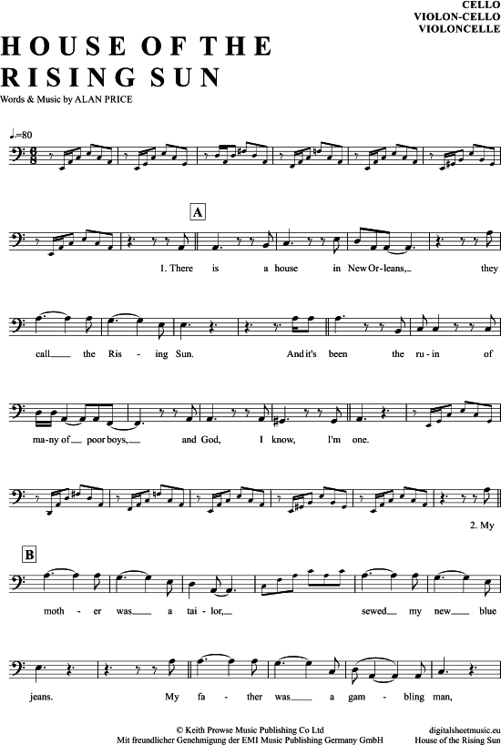 Produktbild zu: The House Of The Rising Sun The Animals