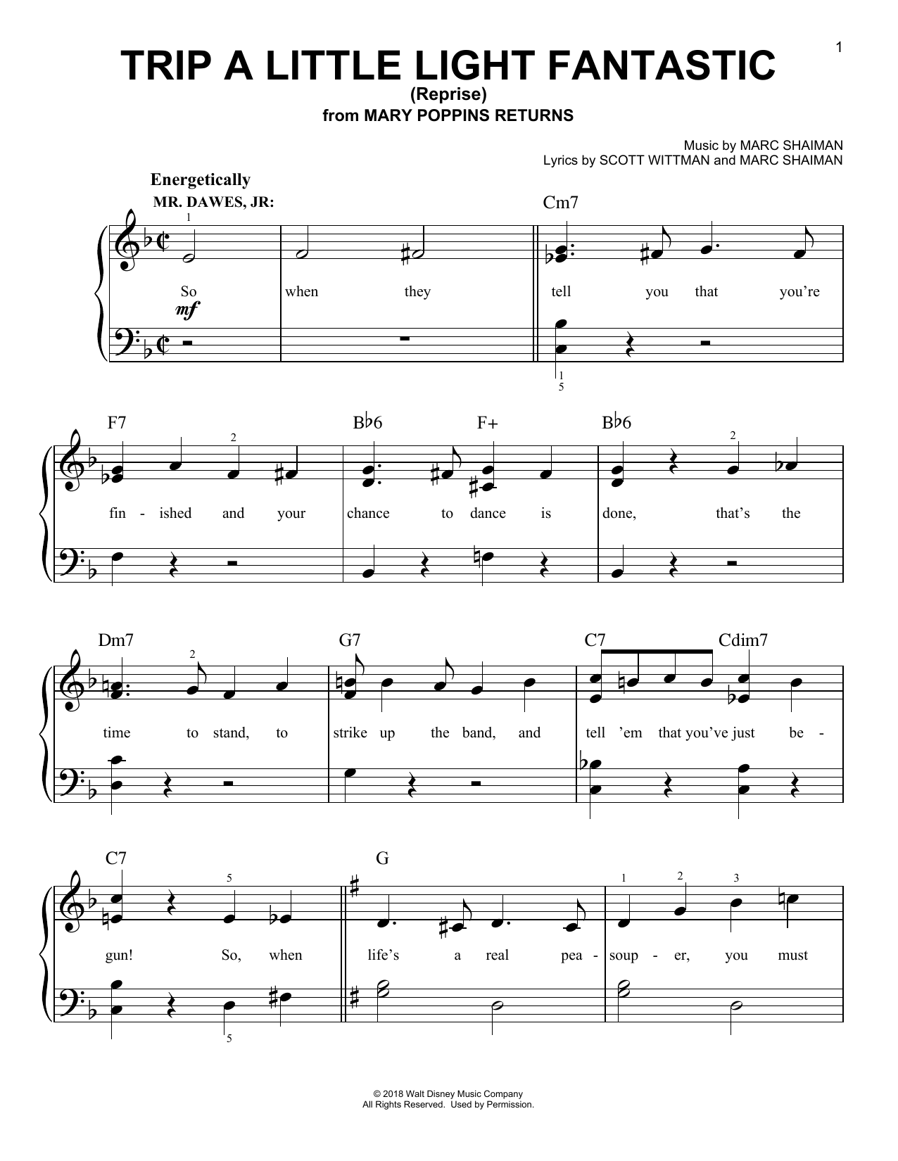 Product picture to: Trip A Little Light Fantastic (Reprise) (from Mary Poppins Returns)