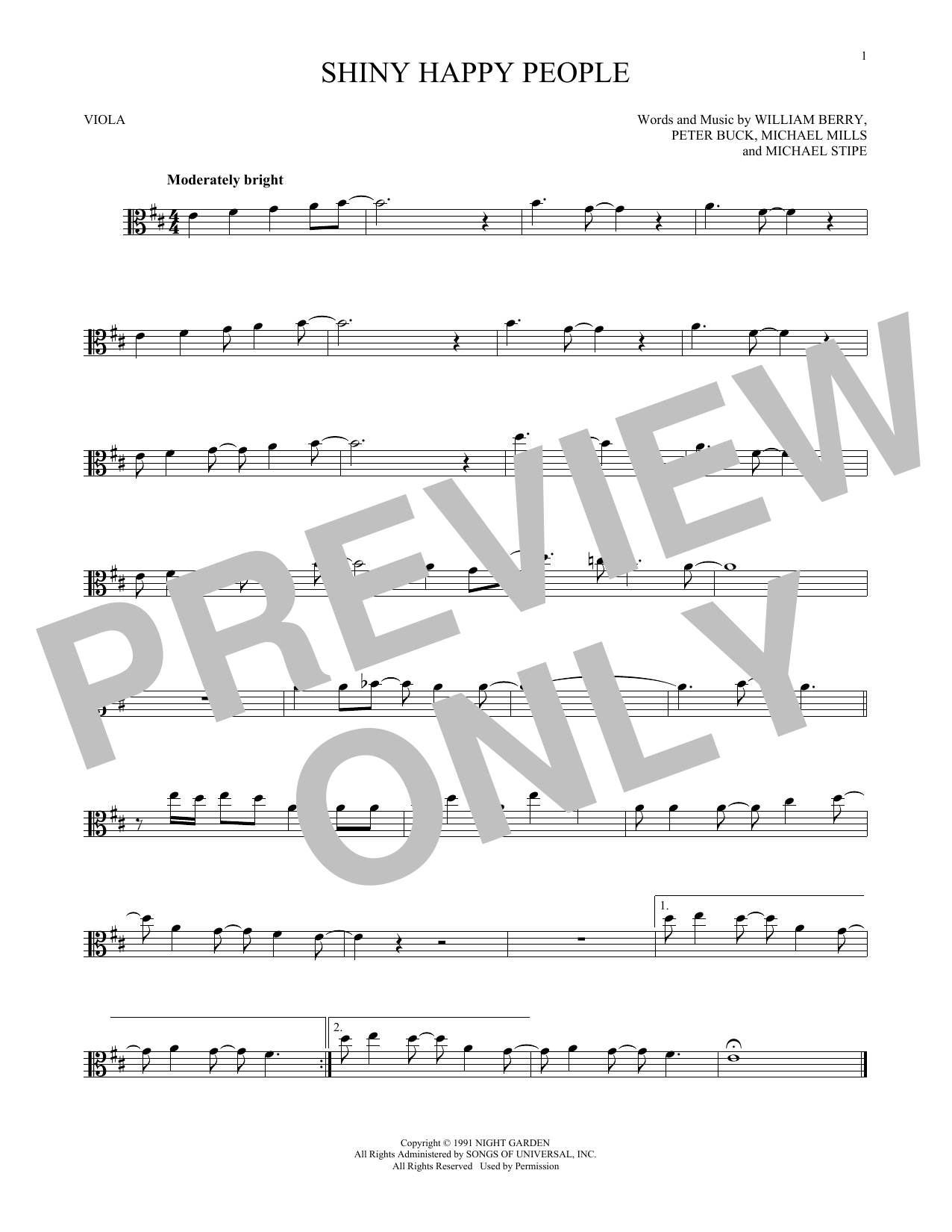 Product gallery: Page 1 of 1 Shiny Happy People, R.E.M.