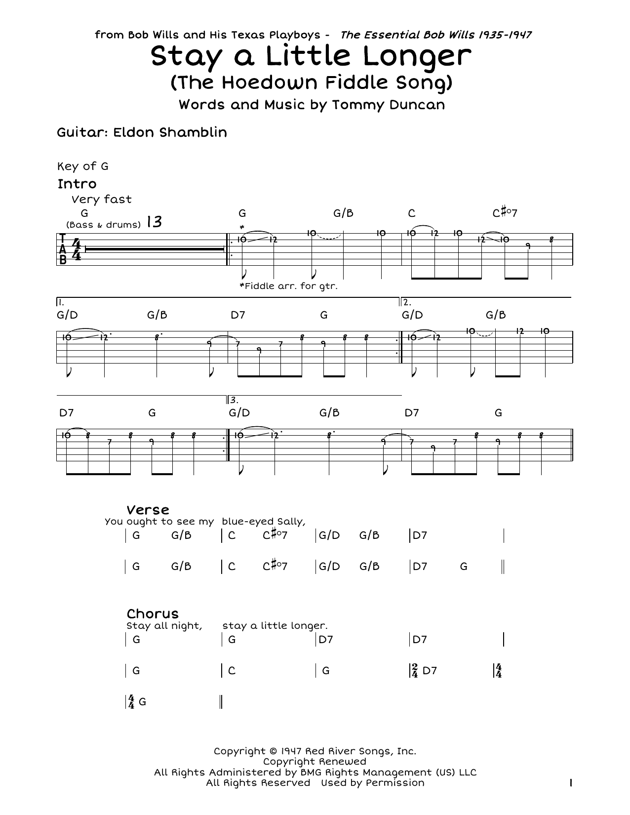 Produktbild zu: Stay A Little Longer (The Hoedown Fiddle Song)