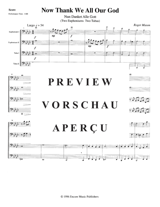 Product gallery: Page 3 of 14 Now Thank We All our God , , (Tuba Quartett EETT)