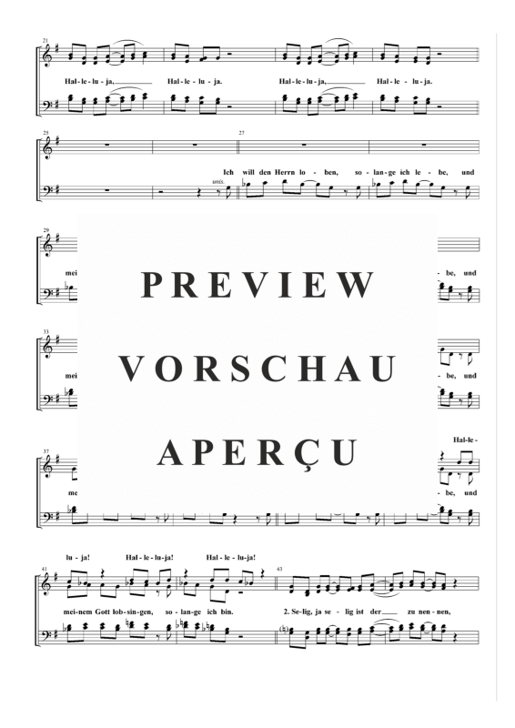 gallery: Lobe den Herren, o meine Seele EG 303, , Gemischter Chor und Klavier