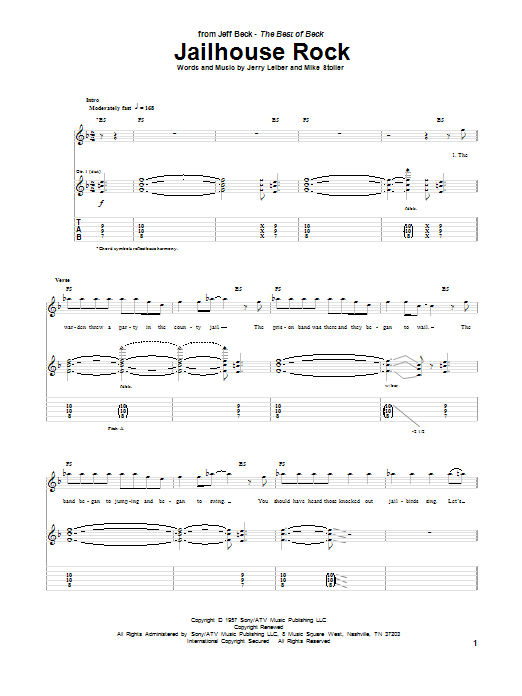 Product gallery: Page 1 of 1 Jailhouse Rock, Jeff Beck
