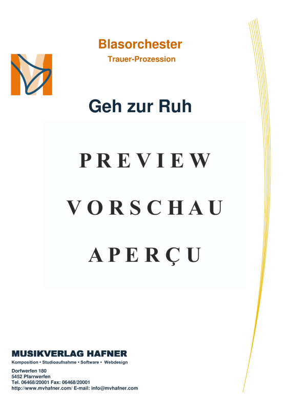 Product gallery: Page 2 of 11 Geh zur Ruh, , (large wind orchestra)