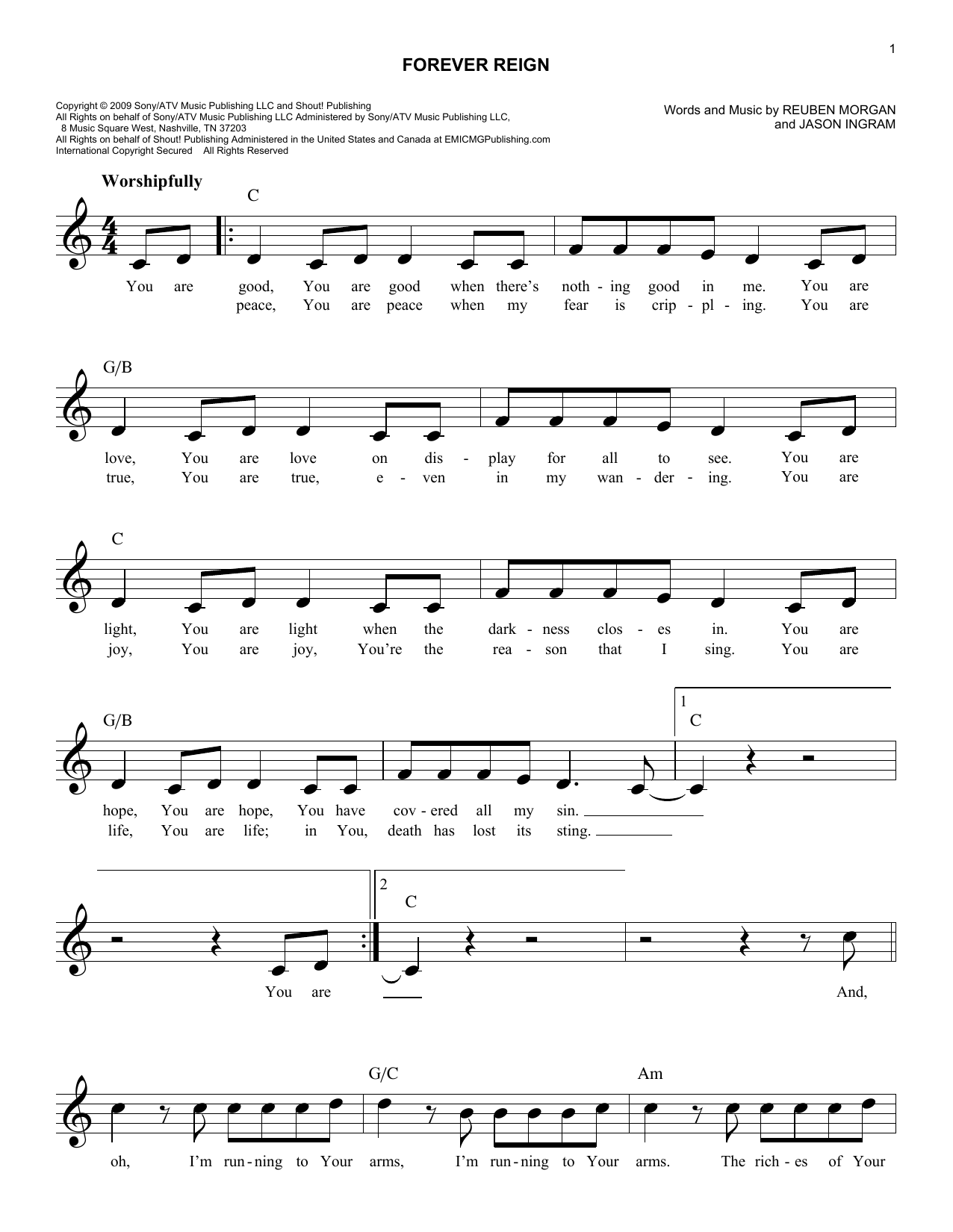 Product picture to:  Forever Reign - Hillsong Worship