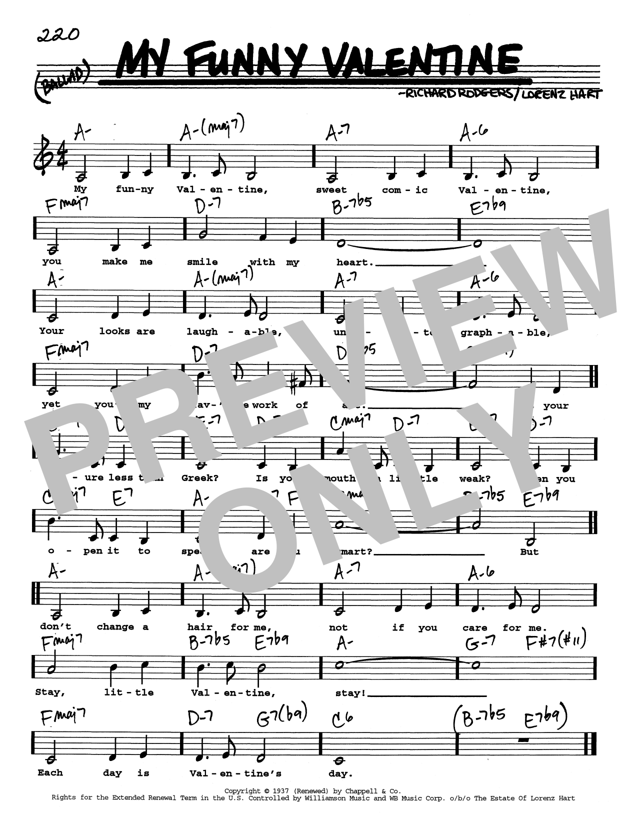 Produktbild zu: My Funny Valentine (Low Voice)