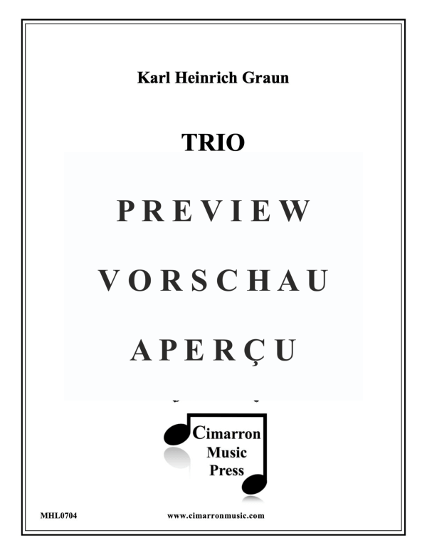 Produktgalerie: Seite 2 von 11 Trio in D-Dur, , Violine, Horn und Klavier/Cembalo BC