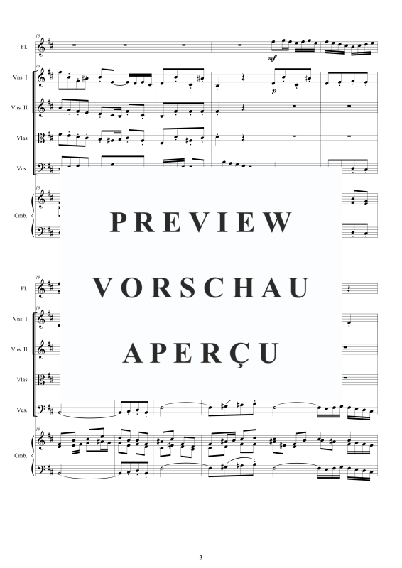 Product gallery: Page 4 of 11 Non sa che sia dolore - Cantata BWV 209, , Mixed Ensemble Soprano, Flute, Strings and Harpsichord Bc