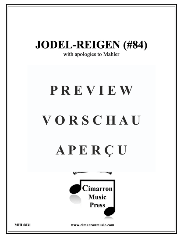 Produktgalerie: Seite 2 von 11 Jodel Reigen, , Alphorn, BlechblÀser Ensemble und Schlagwerk
