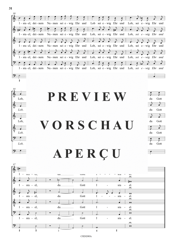 gallery: Gott, du Gott Israel , , (Gemischter Chor)