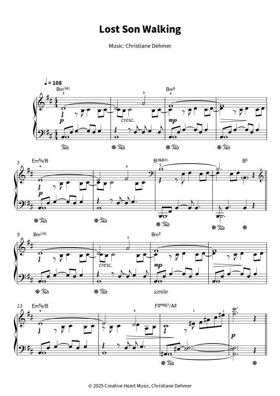 Produktgalerie: Seite 1 von 7 Lost Son Walking, , Klavier Solo