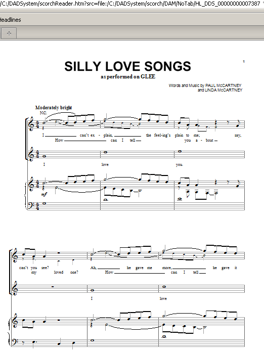 Product picture to: Silly Love Songs