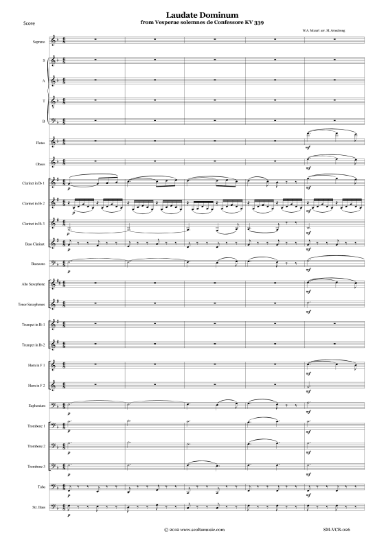 Produktbild zu: Laudate Dominum aus Mozarts Vesper KV 339Wolfgang Amadeus Mozart