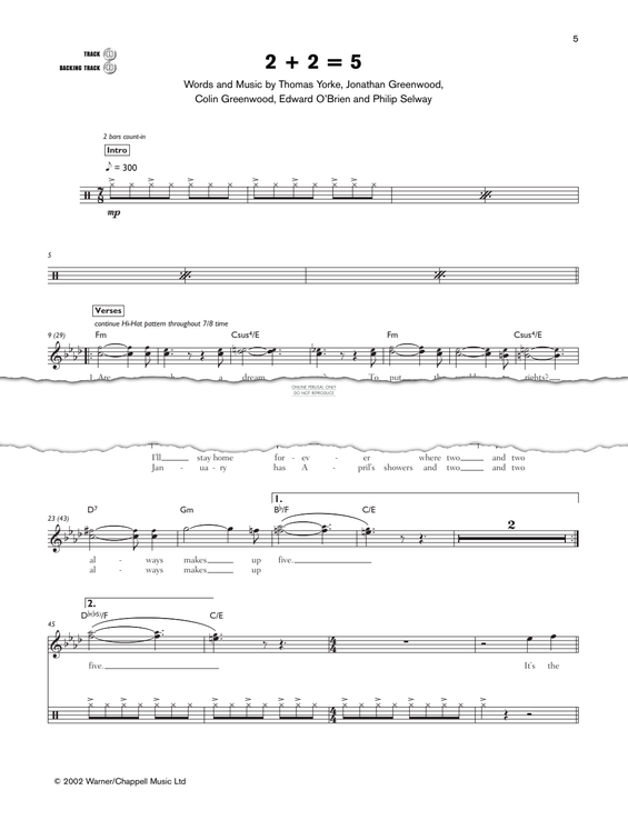 Product gallery: Page 1 of 1 2+2=5, Radiohead