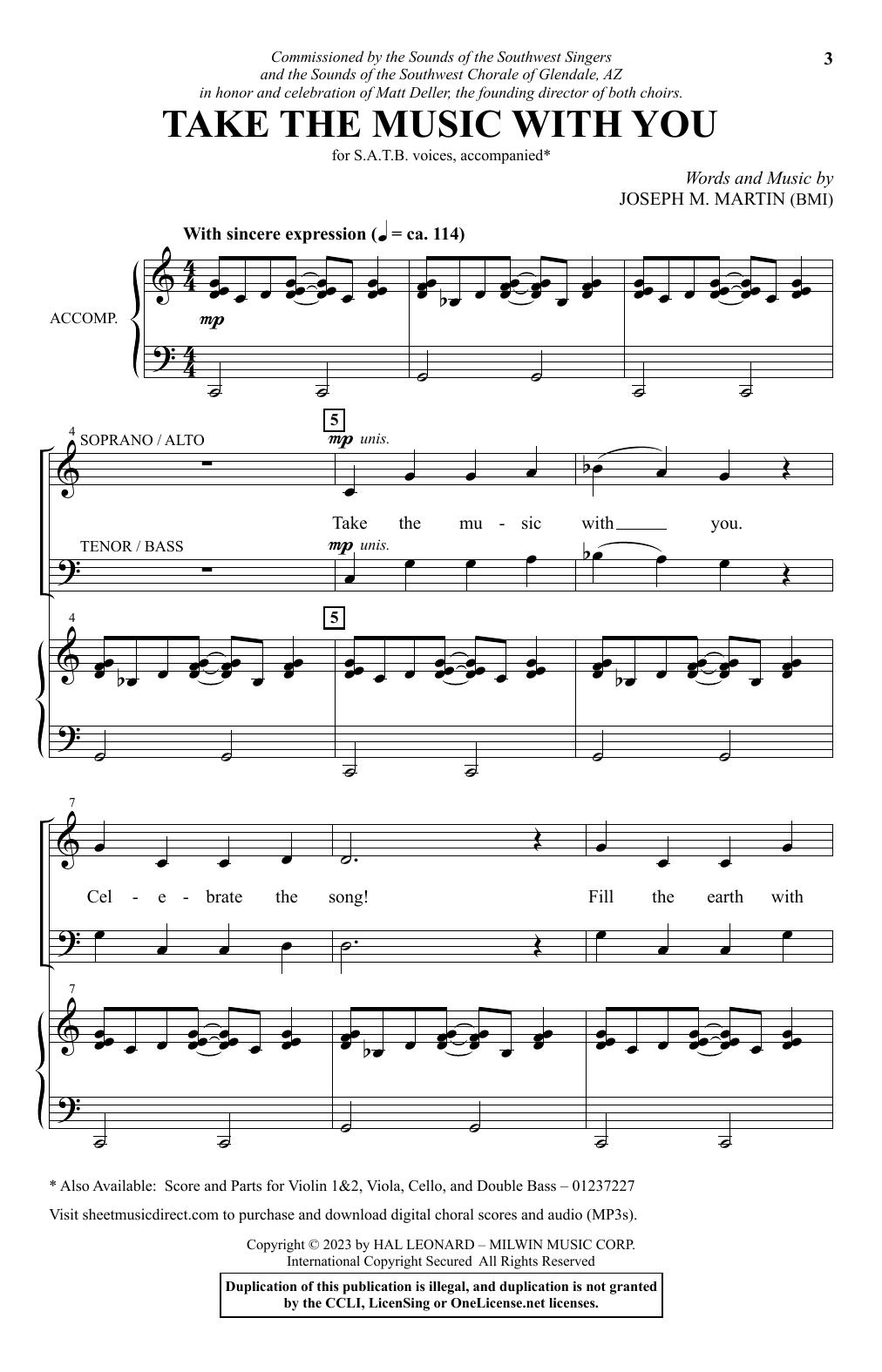 Produktbild zu: Take The Music With You