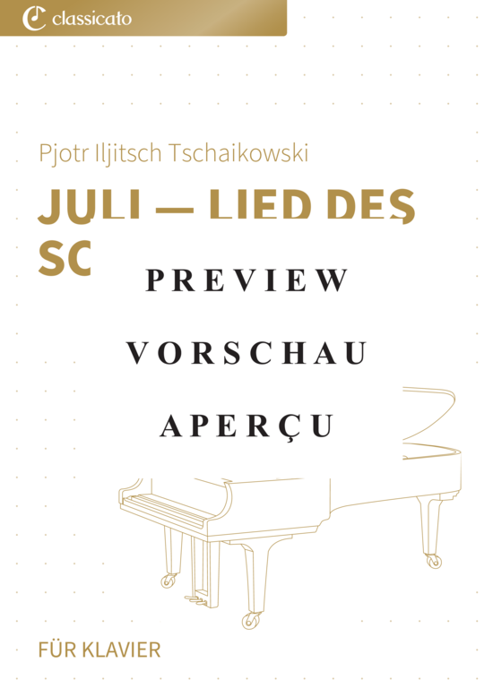 Product gallery: Page 2 of 7 Juli - Lied des Schnitters - Die Jahreszeiten op. 37b, Nr. 7 , , Piano Solo