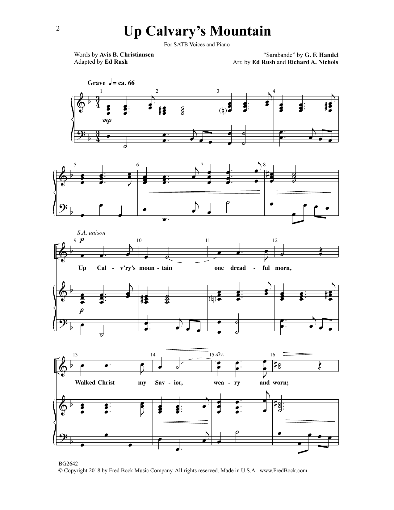 Product gallery: Page 1 of 1 Up Calvary's Mountain, Ed Rush