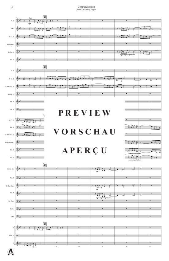 Produktgalerie: Seite 9 von 15 Contrapunctus 2 aus Kunst der Fuge , , (Concert Band)