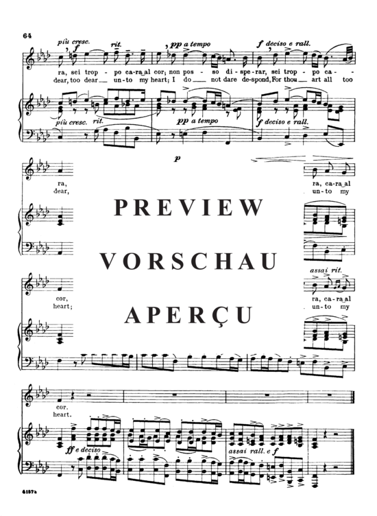 Product gallery: Page 6 of 6 Non posso disperar, Parisotti, Alessandro, High Voice and Piano