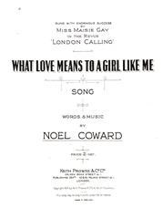 cover: What Love Means To Girls Like Me, Noel Coward, Gesang, Klavier