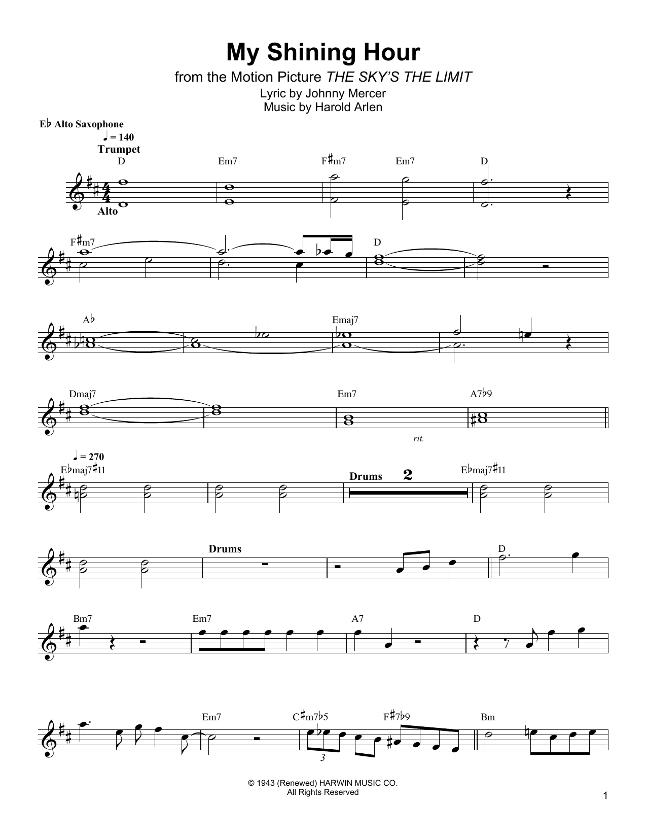 Product gallery: Page 1 of 1 My Shining Hour, Bud Shank