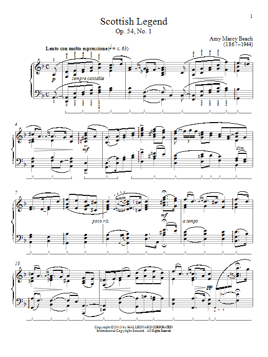 Product picture to: Scottish Legend, Op. 54, No. 1