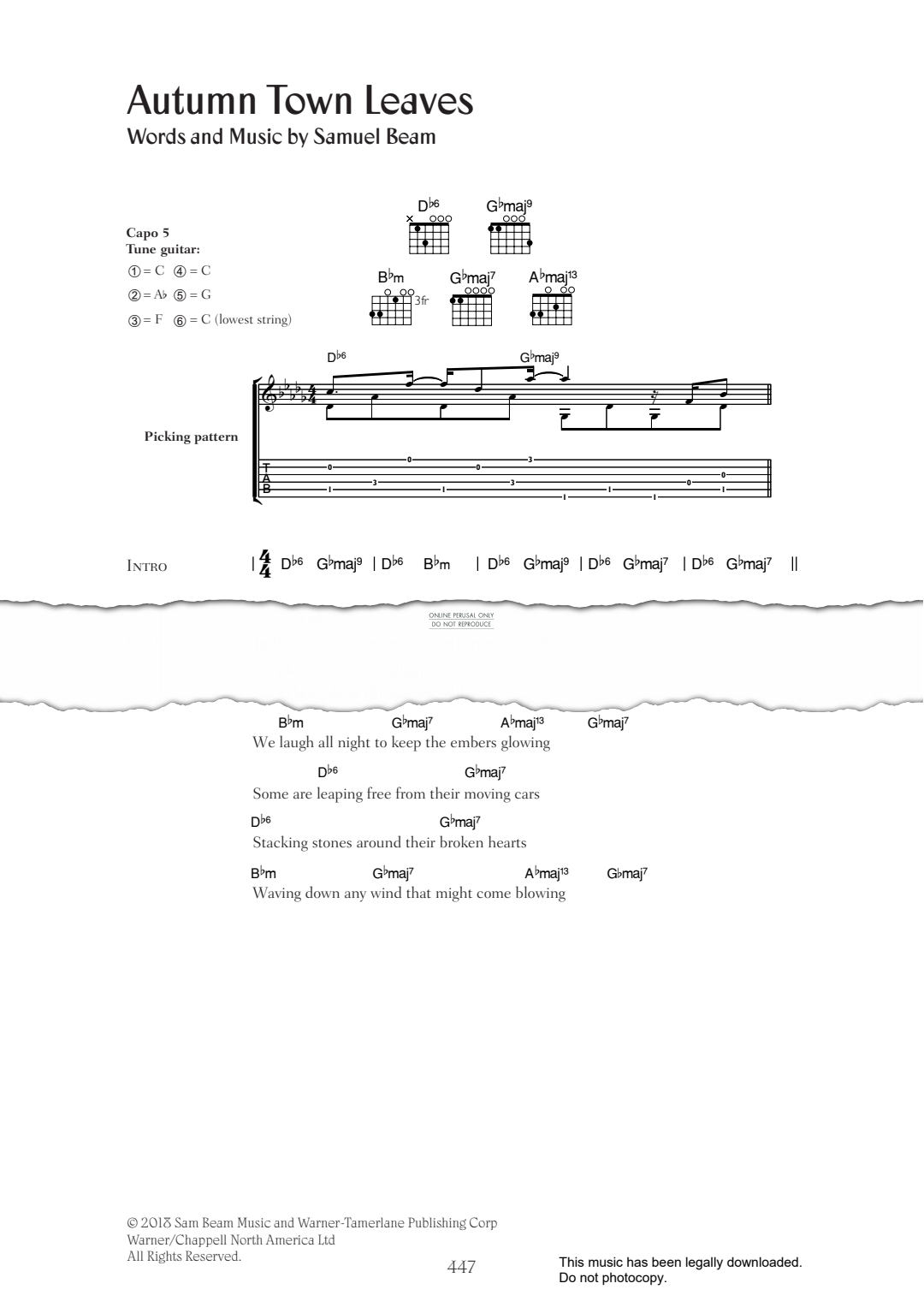 Product gallery: Page 1 of 1 Autumn Town Leaves, Iron & Wine