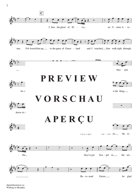 Product gallery: Page 3 of 4 Walking in Memphis , Cohn, Marc, Clarinet in B-flat