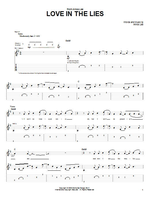 Product gallery: Page 1 of 1 Love In The Lies, Amos Lee