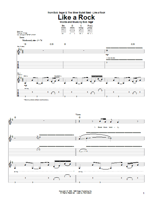 Product gallery: Page 1 of 1 Like A Rock, Bob Seger