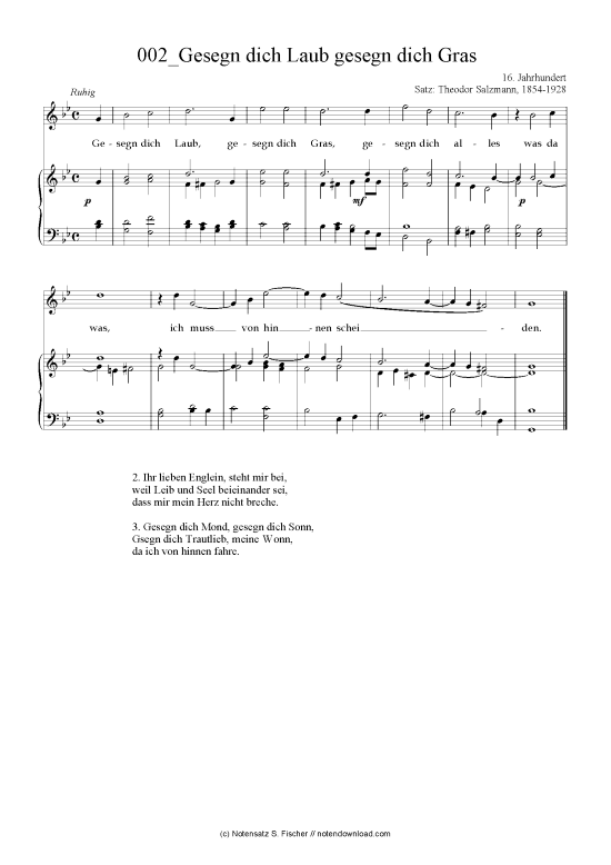 Produktbild zu: Gesegn dich Laub gesegn dich Gras 16. Jahrhundert  