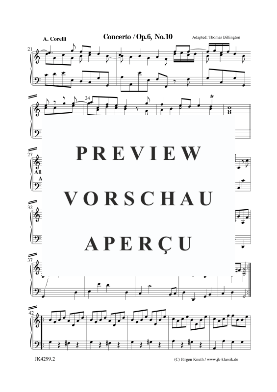 Produktgalerie: Seite 3 von 10 Concerto Op.6. No.10, , Klavier/Cembalo Solo