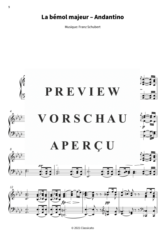 Produktgalerie: Seite 11 von 11 Moments musicaux D 780 (op. 94) - Six pièces de caractère romantiques pour piano, , Klavier Solo