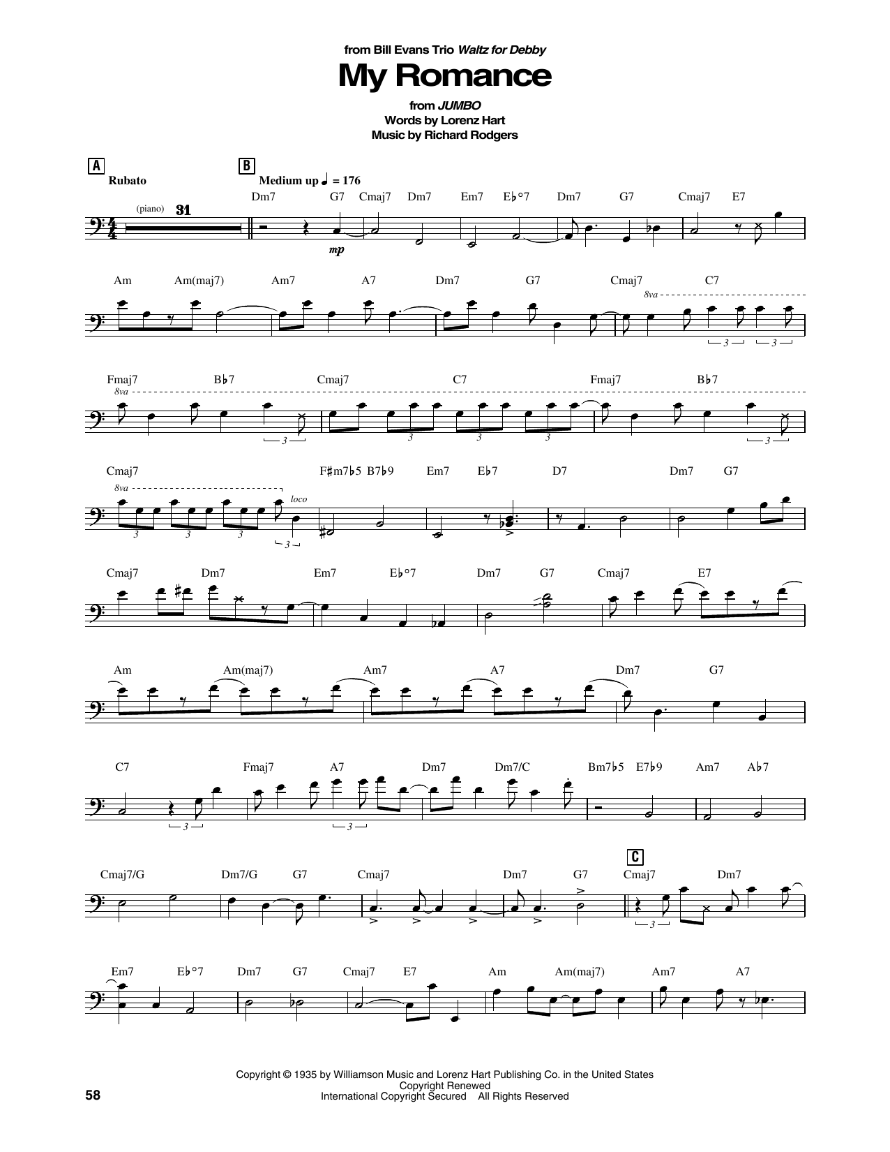 Produktgalerie: Seite 1 von 1 My Romance, Bill Evans Trio, Kontrabass