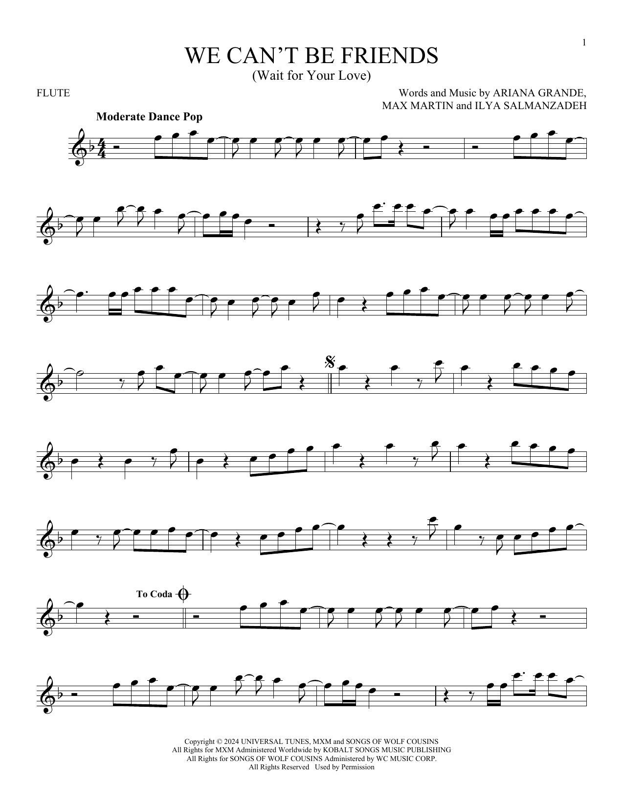 Product gallery: Page 1 of 1 We Can't Be Friends (Wait For Your Love), Ariana Grande