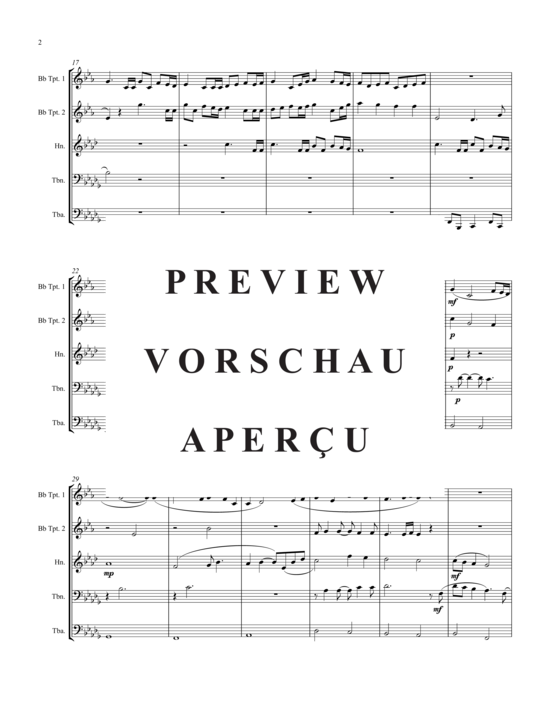 Produktgalerie: Seite 3 von 9 Crusade Fanfare , , (Blechbläserquintett)