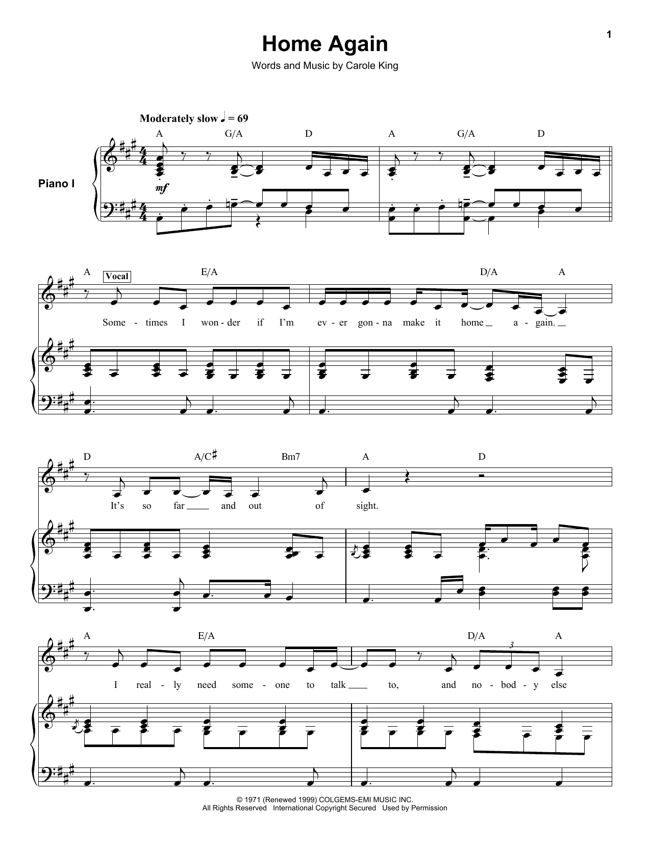 Product gallery: Page 1 of 1 Home Again, Carole King