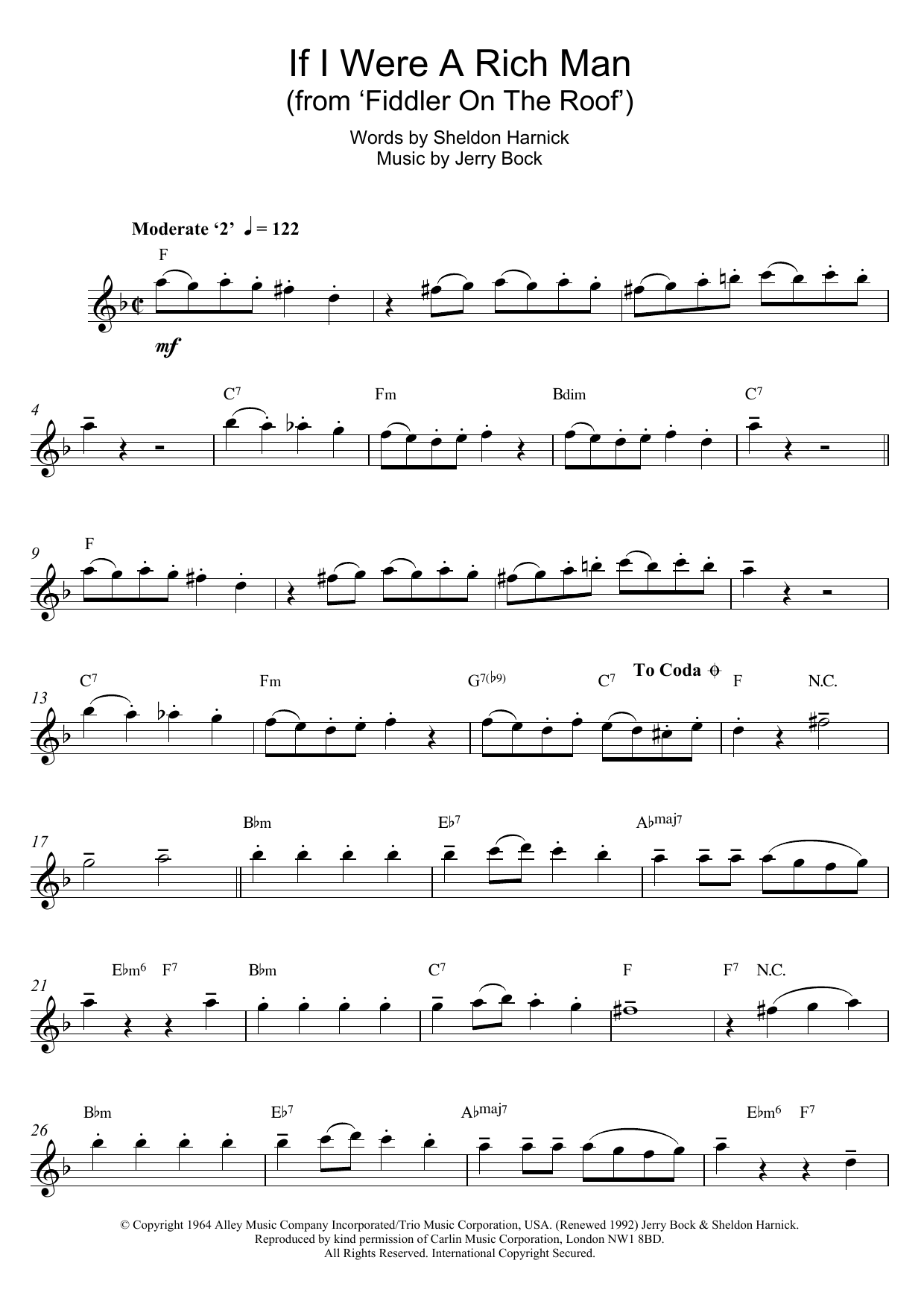 Product gallery: Page 1 of 1 If I Were A Rich Man (from Fiddler On The Roof), Topol, Bock & Harnick