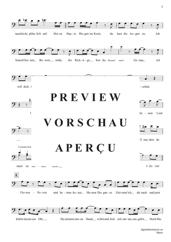 Product gallery: Page 4 of 5 Marie , Alle Achtung, (Posaune / Bariton)