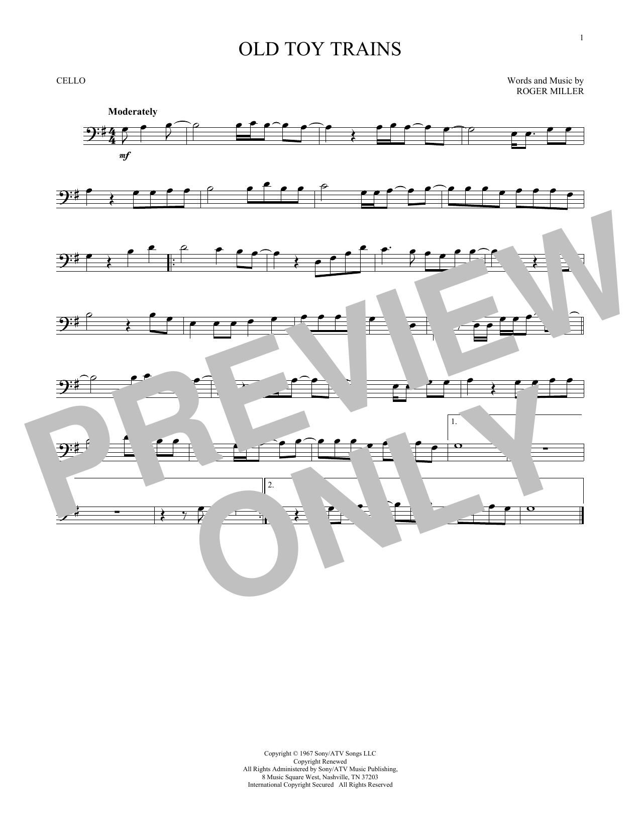 Produktgalerie: Seite 1 von 1 Old Toy Trains, Roger Miller, Violoncello