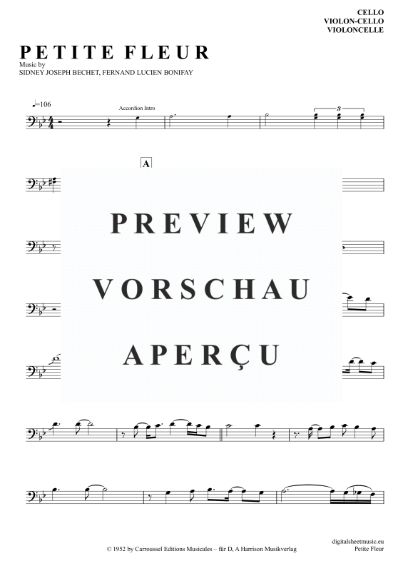 Produktgalerie: Seite 2 von 4 Petite Fleur, Tex, Pete, (Violoncello)