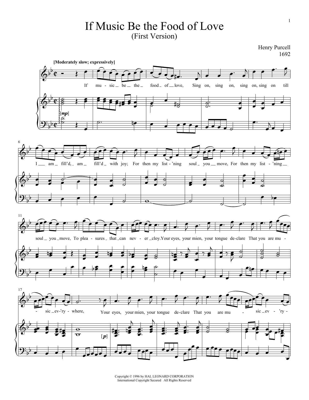 Produktbild zu: If Music Be The Food Of Love