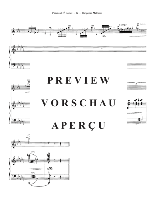gallery: Hungarian Melodies , , (Euphonium/Kornett + Klavier)