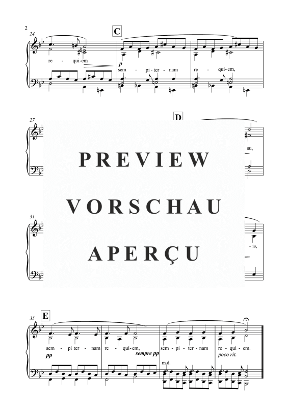 Product gallery: Page 3 of 3 Requiem - IV. Pie Jesu, Inagawa, Akiko, Solo Piano