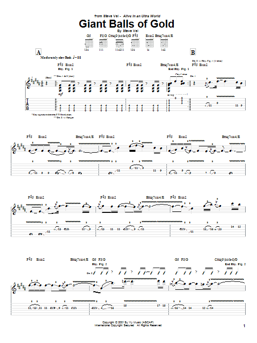 Produktgalerie: Seite 1 von 1 Giant Balls Of Gold, Steve Vai, Gitarre