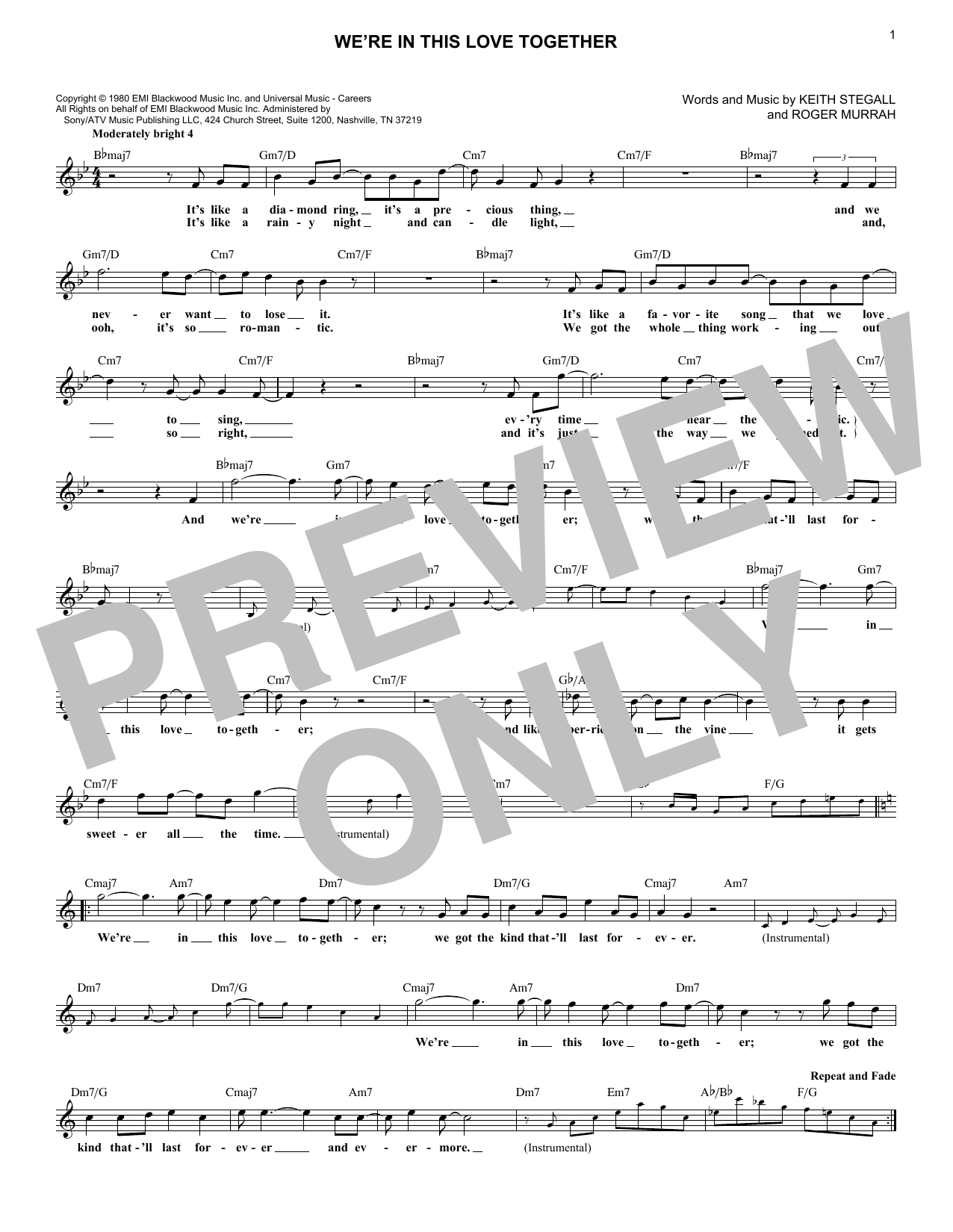 Produktbild zu: We're In This Love Together