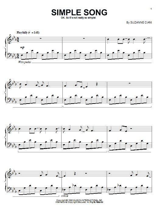 Produktbild zu: Simple Song