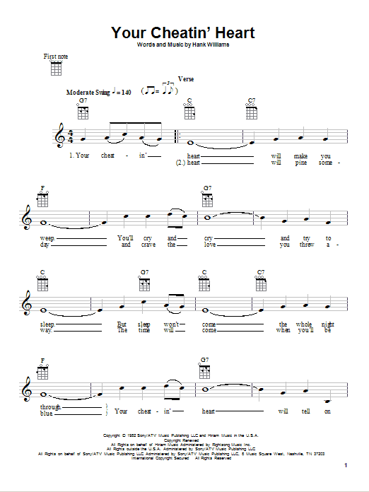 Product gallery: Page 1 of 1 Your Cheatin' Heart, Hank Williams